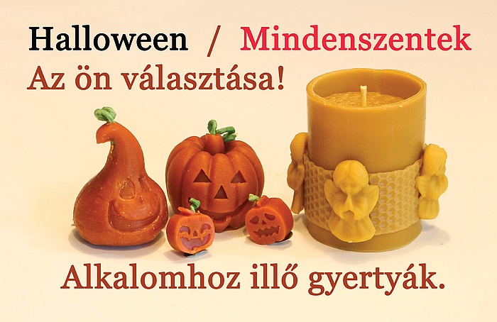 Halloween méhviasz gyertyák