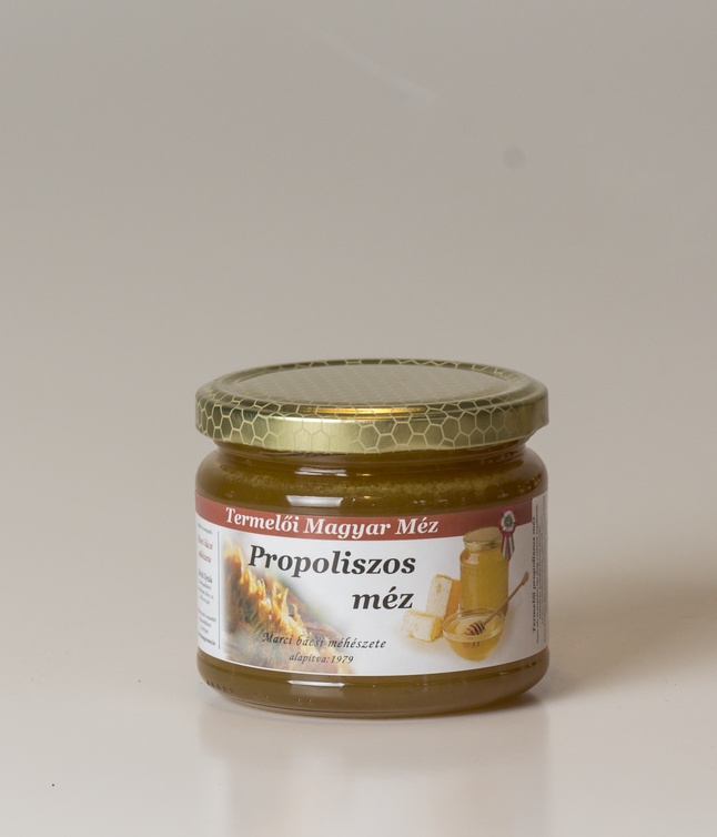 Propoliszos méz - 0,4 kg-os üvegben
