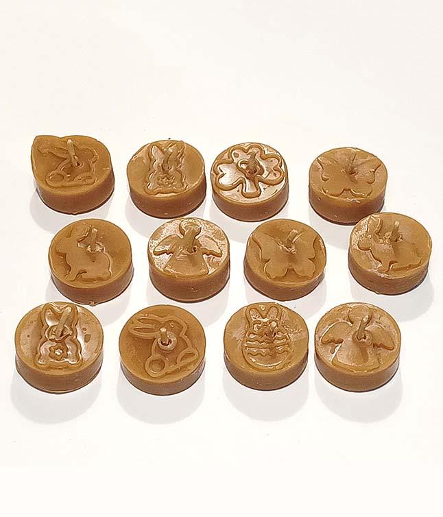 Viaszterm&eacute;kek &eacute;s gyerty&aacute;k - 521-12 (h&uacute;sv&eacute;ti mint&aacute;s m&eacute;cses, 12 db-os csomag)
