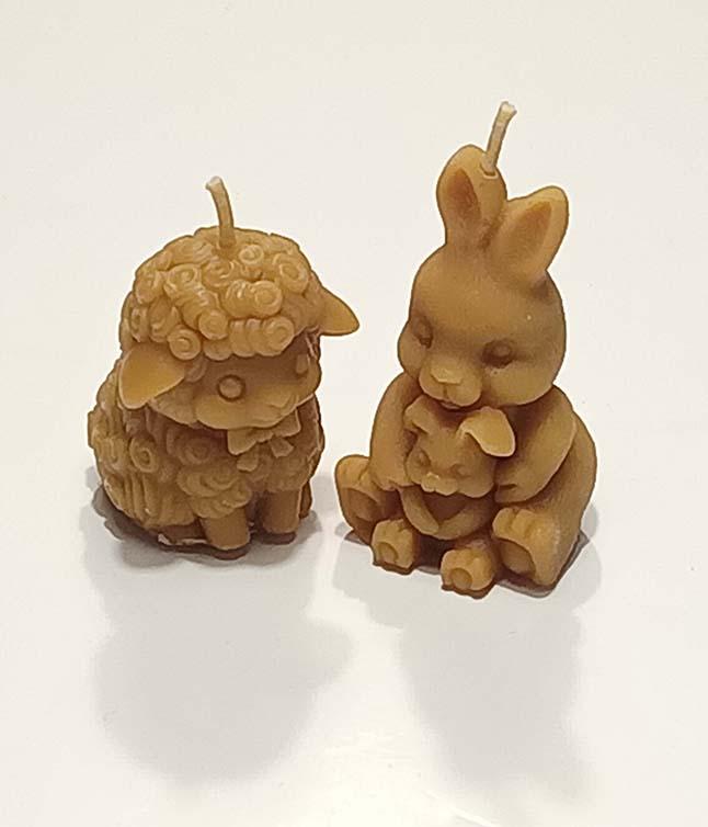 Viaszterm&eacute;kek &eacute;s gyerty&aacute;k - 523-2 (nyuszi &eacute;s egy b&aacute;r&aacute;nyka)