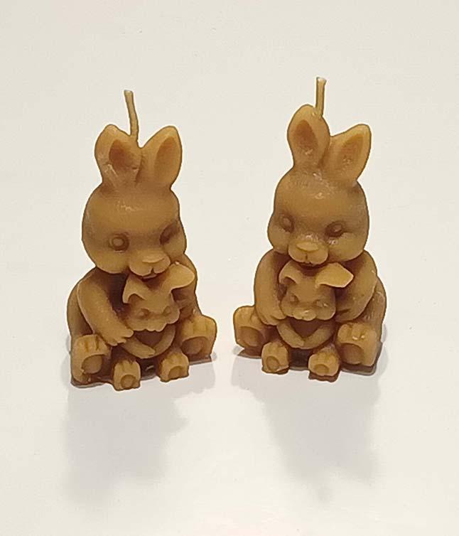 Viaszterm&eacute;kek &eacute;s gyerty&aacute;k - 524-2  (2 nyuszi p&aacute;ros)